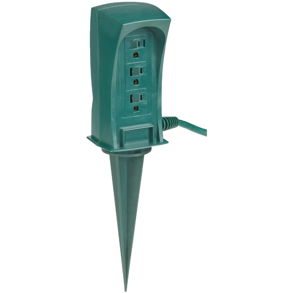 3-Outlet 13A Outdoor Power Stake with 6 Ft. Cord