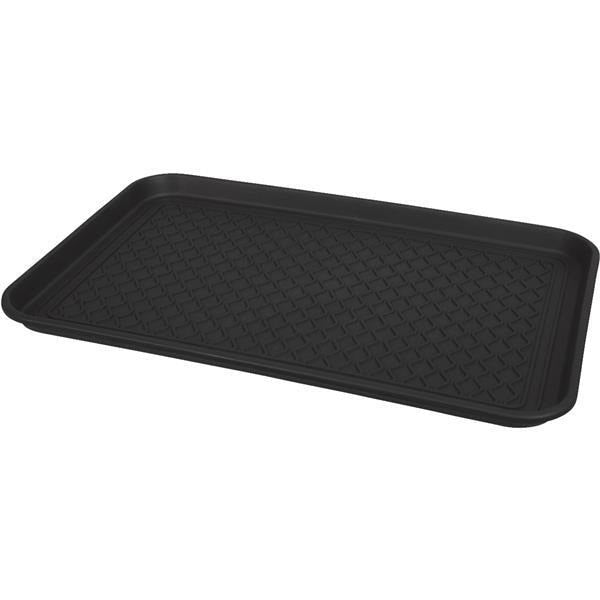 Plastic Boot Tray, Rectangular, Recycled, Black