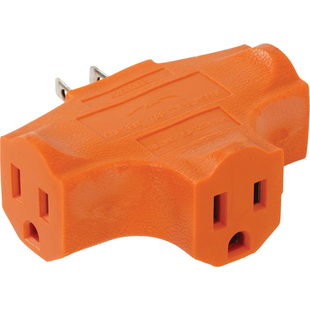 Orange 15A 3-Outlet Tap