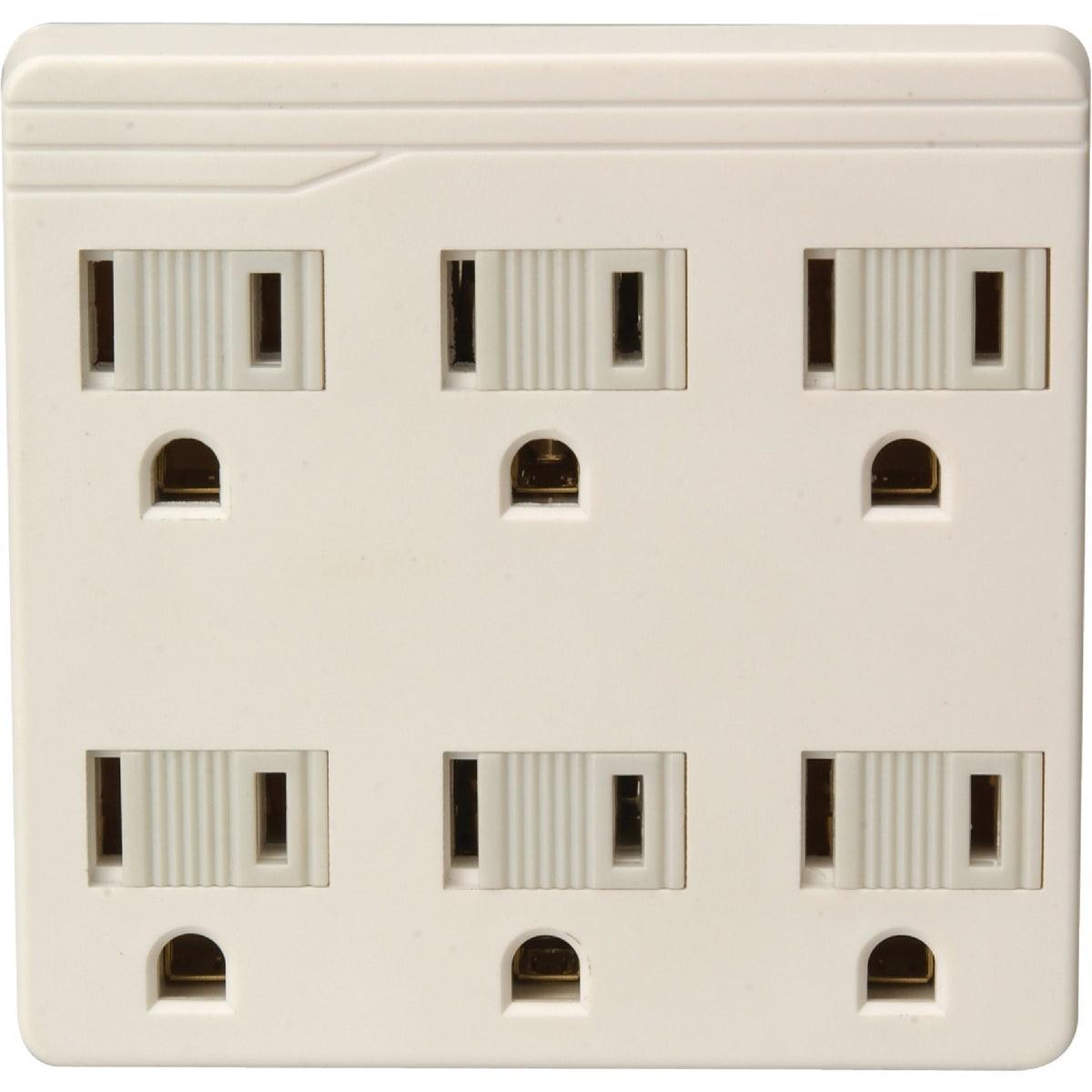 Ivory 15A 6-Outlet Tap