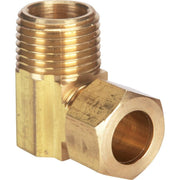 1/2 In. x 1/2 In. Male 90 Deg. Low Lead Compression Brass Elbow (1/4 Bend)