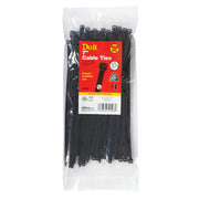 7 In. x 0.189 In. Black Molded Nylon Weather Resistant Cable Tie (100-Pack)