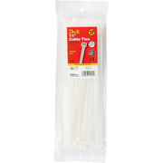 11 In. x 0.189 In. Natural Color Molded Nylon Cable Tie (100-Pack)