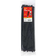 14 In. x 0.189 In. Black Molded Nylon Weather Resistant Cable Tie (100-Pack)