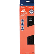 7-Outlet 1085J Black Multimedia with Coax Cable Surge Protector Strip