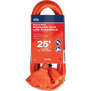 25 Ft. 14/3 Extension Cord with Powerblock