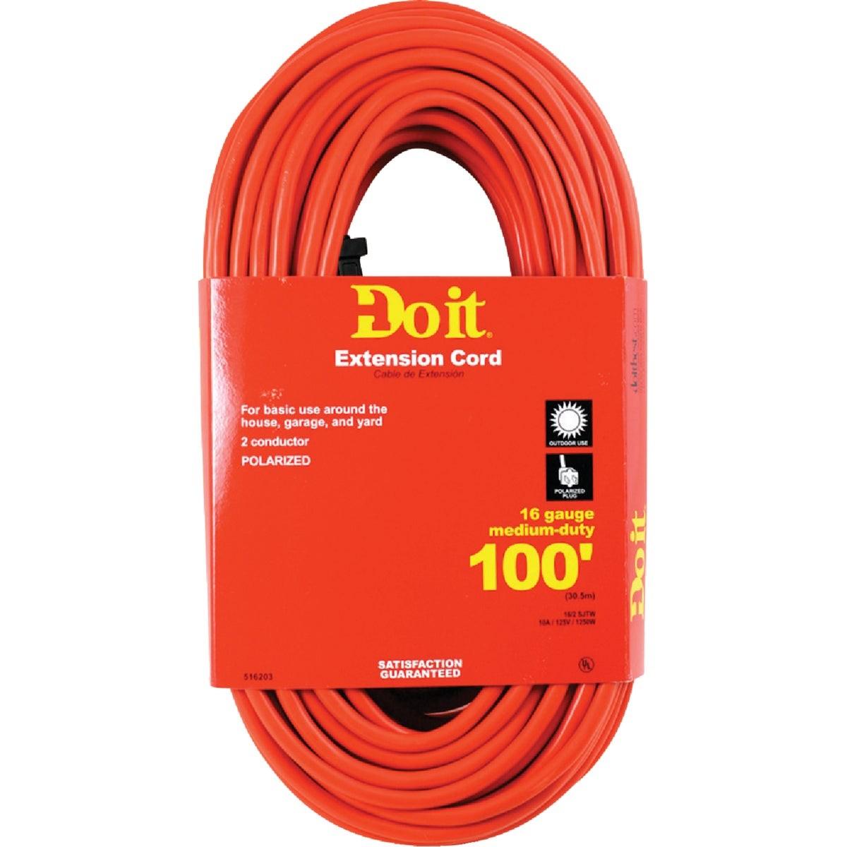 100 Ft. 16/2 Polarized Outdoor Extension Cord