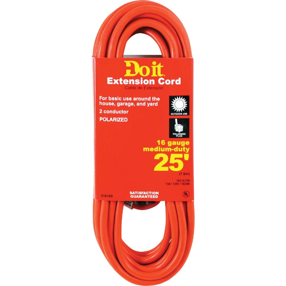 25 Ft. 16/2 Polarized Outdoor Extension Cord