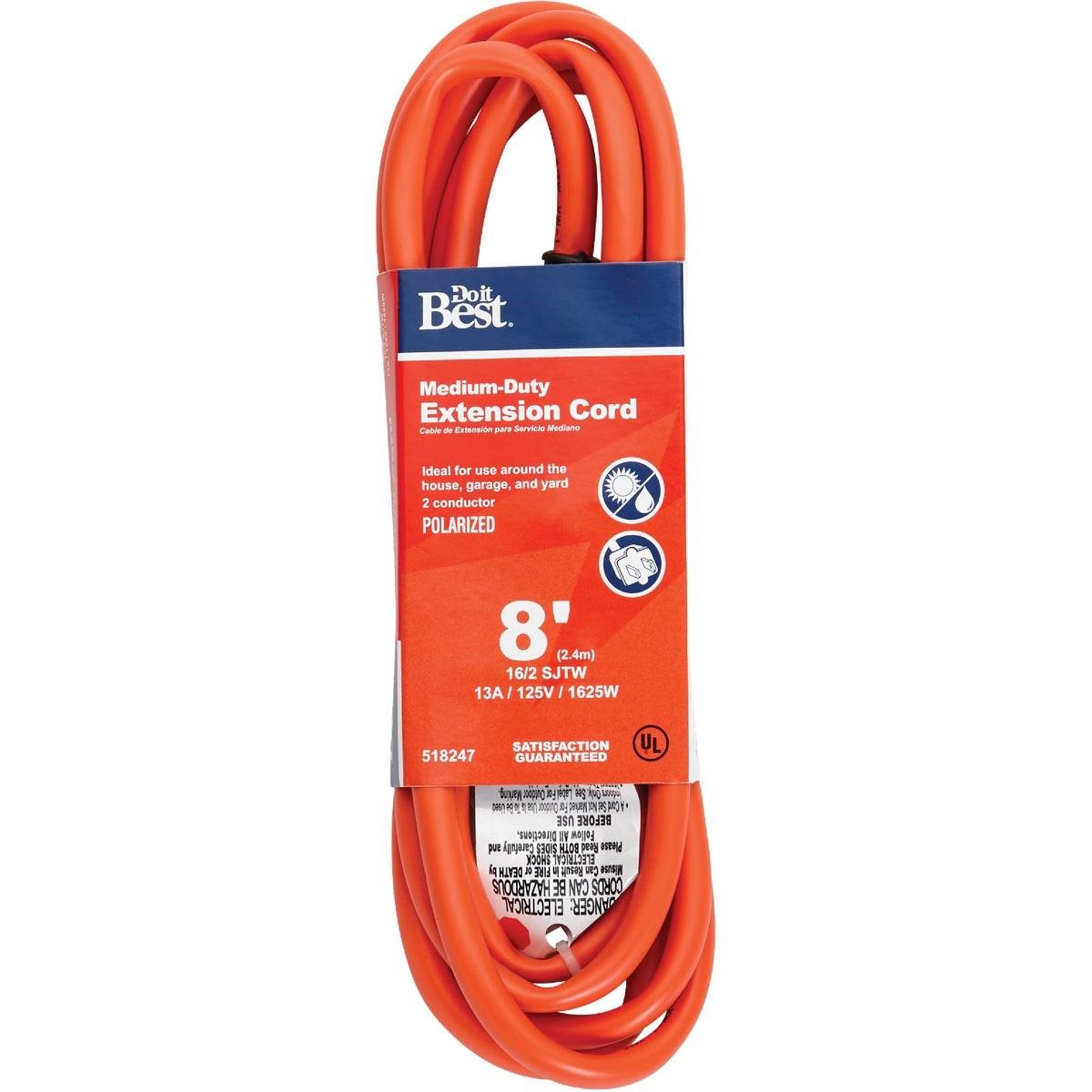 8 Ft. 16/2 Polarized Outdoor Extension Cord