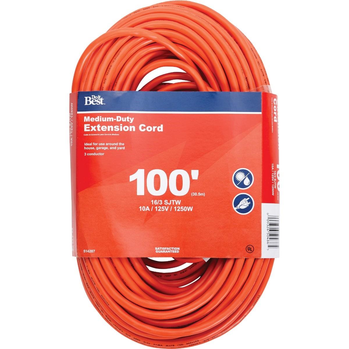 100 Ft. 16/3 Outdoor Extension Cord