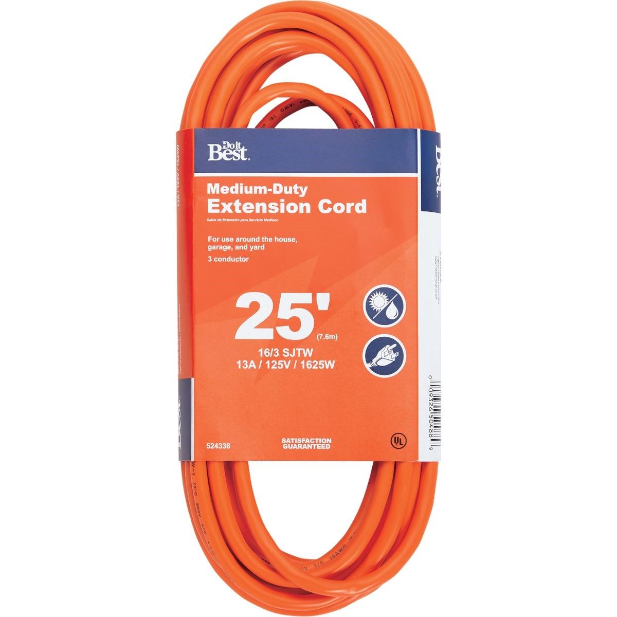 25 Ft. 16/3 Outdoor Extension Cord