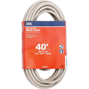 40 Ft. 16/3 Medium-Duty Tan Deck Extension Cord