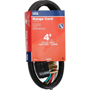 4 Ft. 6/2 + 8/2 Ga. 4-Conductor Range Cord