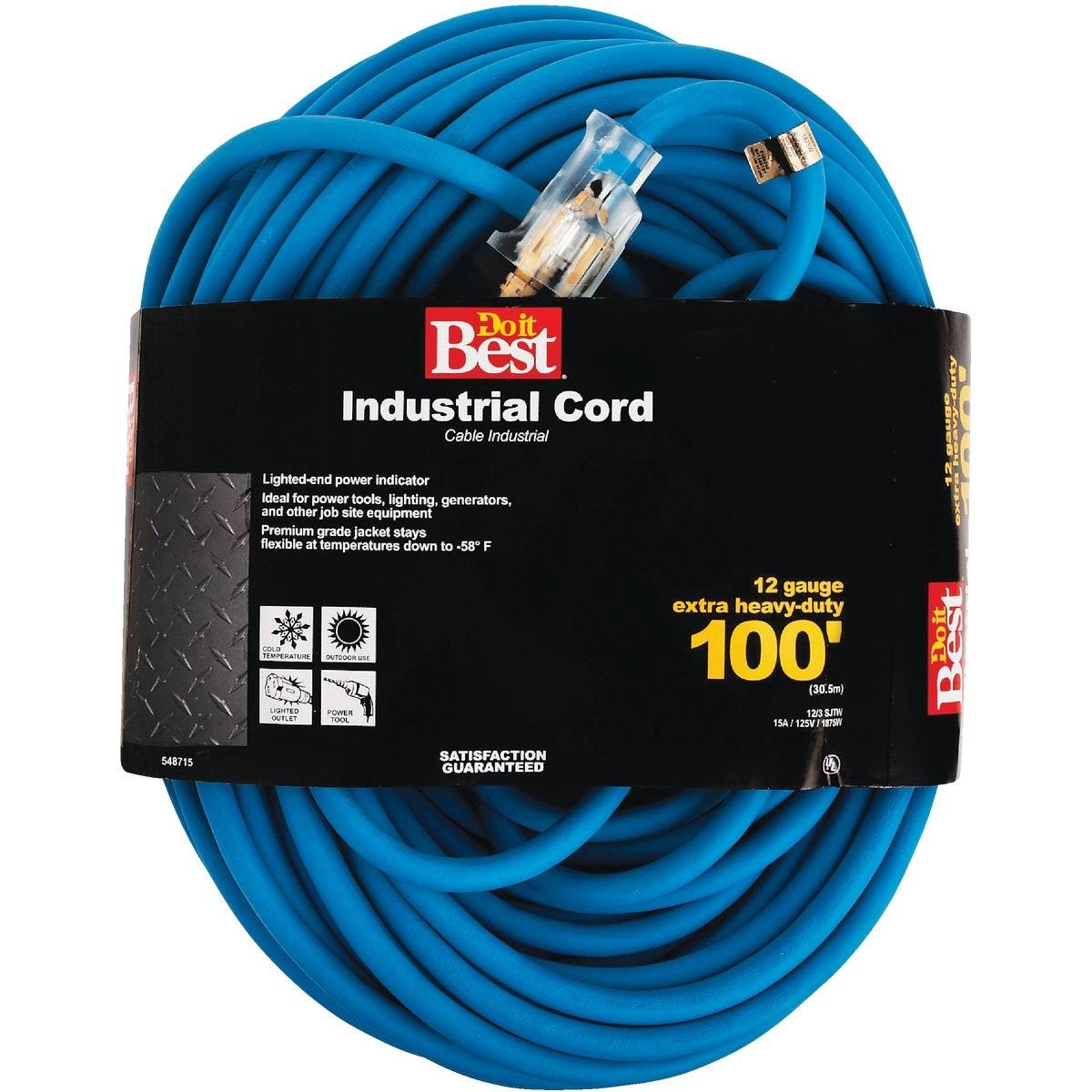 100 Ft. 12/3 Industrial Outdoor Extension Cord