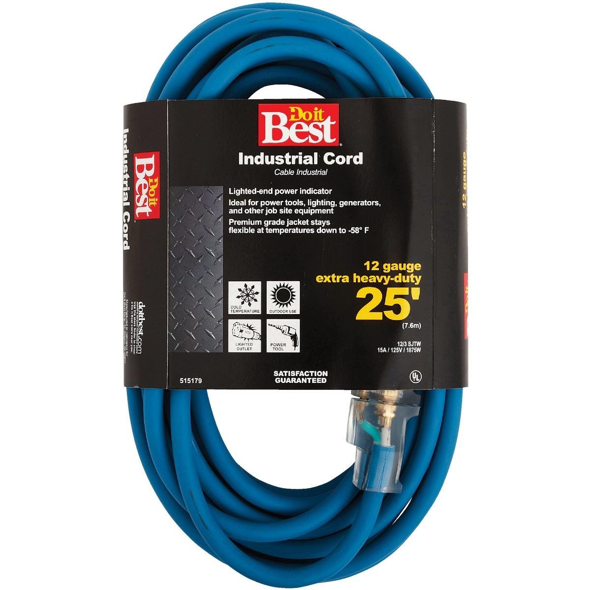 25 Ft. 12/3 Industrial Outdoor Extension Cord