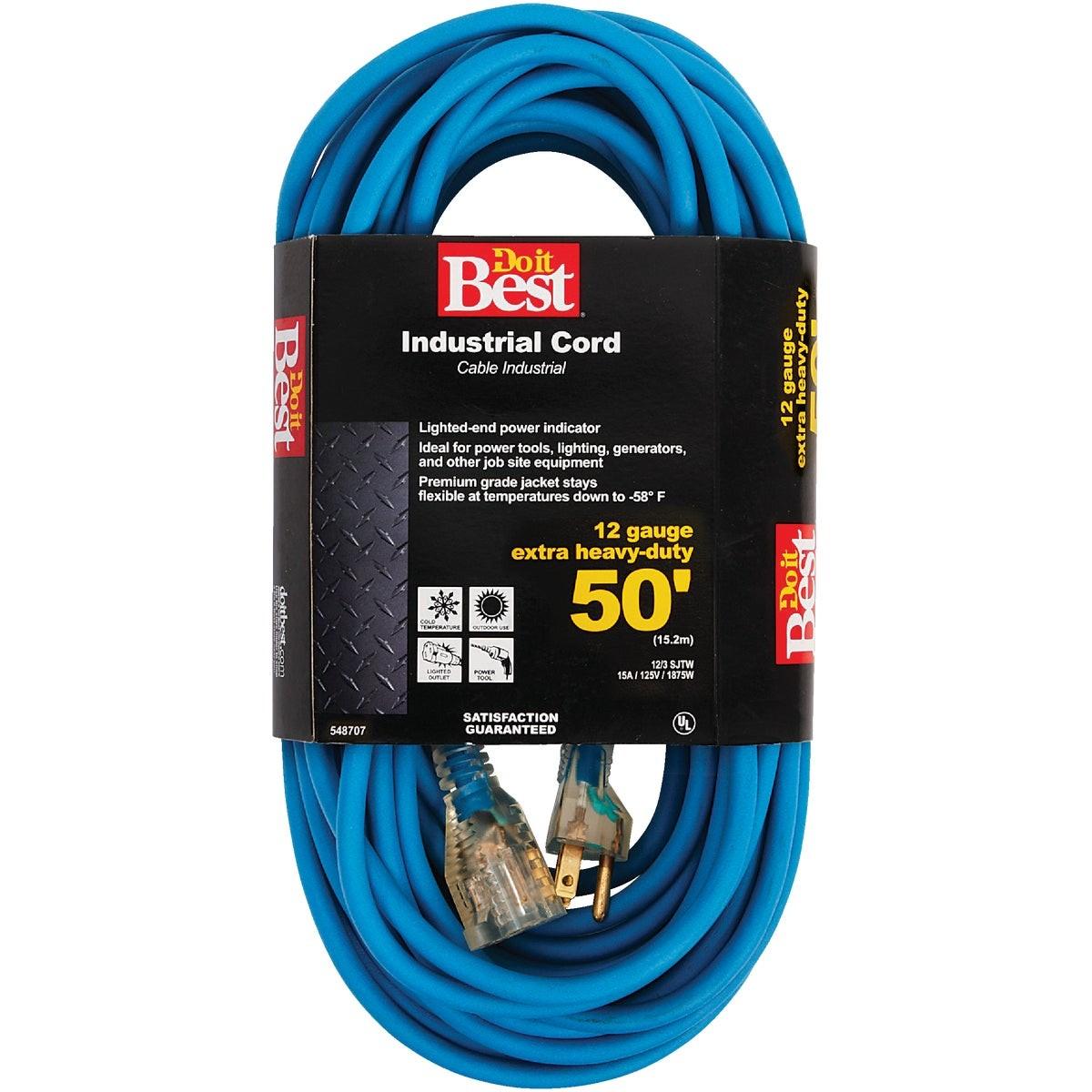 50 Ft. 12/3 Industrial Outdoor Extension Cord
