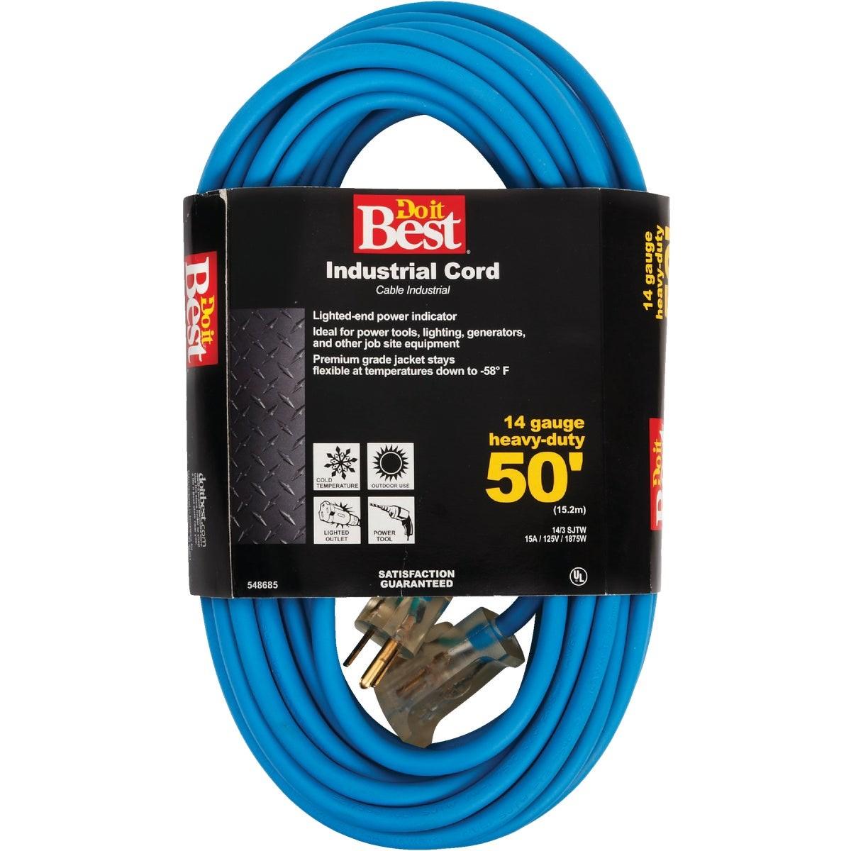 50 Ft. 14/3 Industrial Outdoor Extension Cord