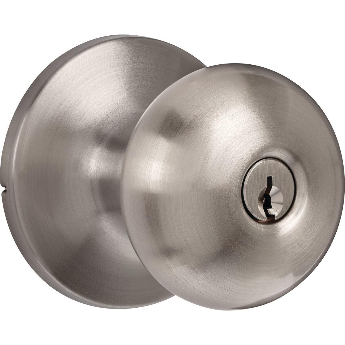 Steel Pro Brushed Nickel Entry Door Knob