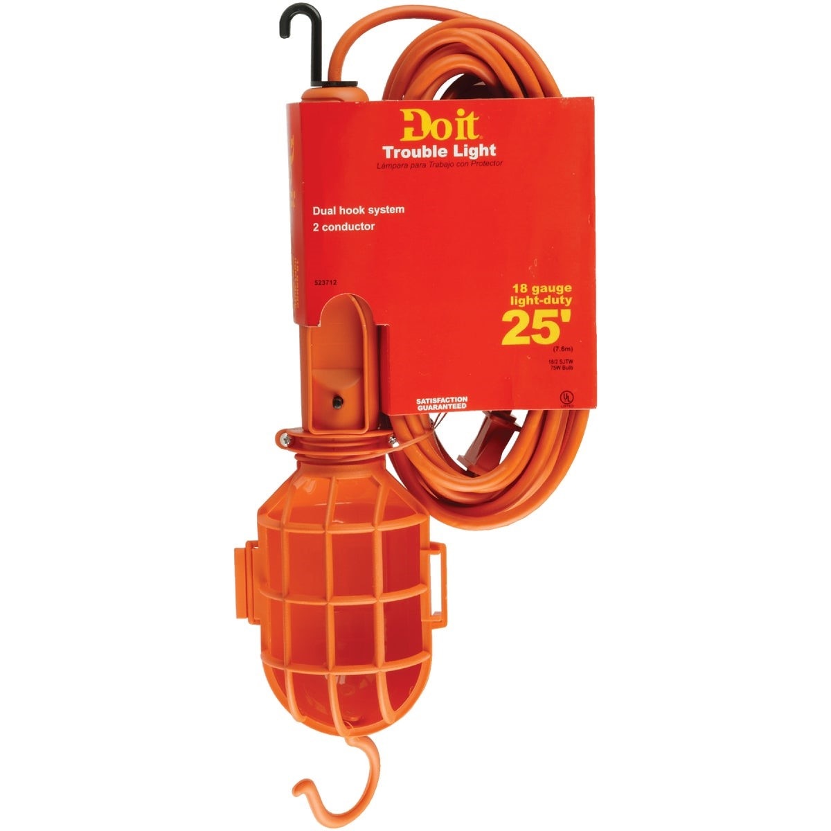 75W Incandescent Trouble Light with 25 Ft. Power Cord