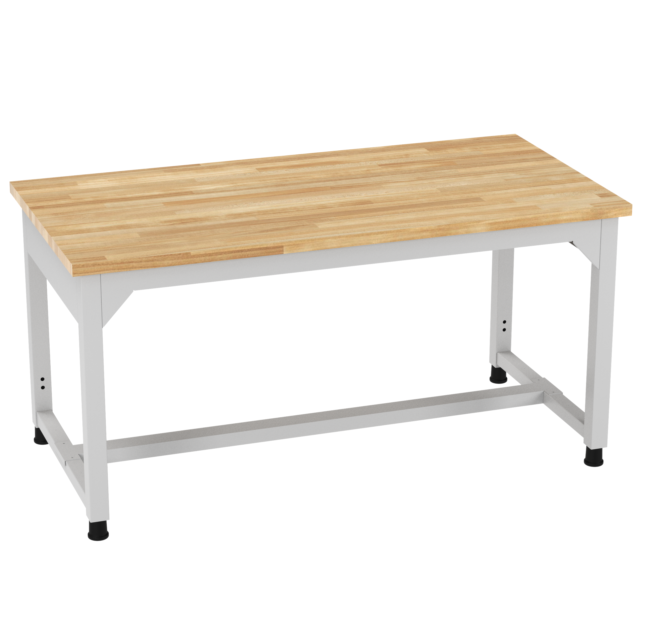 Fab-Lab Industrial Work Table - Steel, 60"W x 30"D x 29 to 37"H