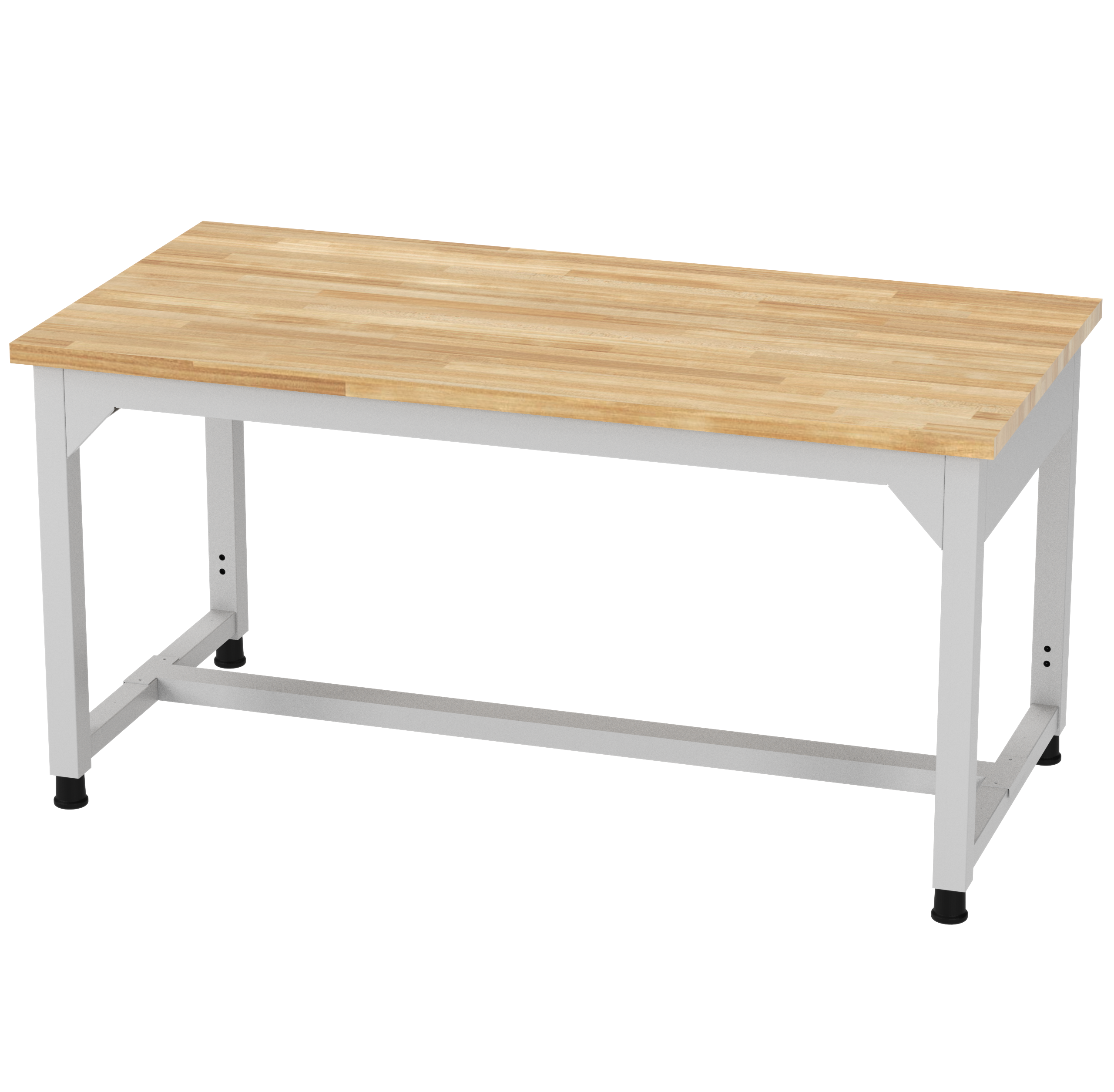 Fab-Lab Industrial Work Table - Steel, 60"W x 30"D x 29 to 37"H