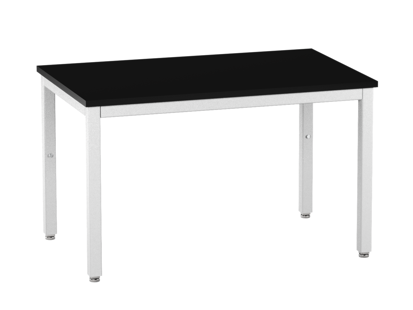Accu Table Lab Table, Adjustable Height, 48"W x 30"D, Glide Base, Phenolic Top, Off-White Finish