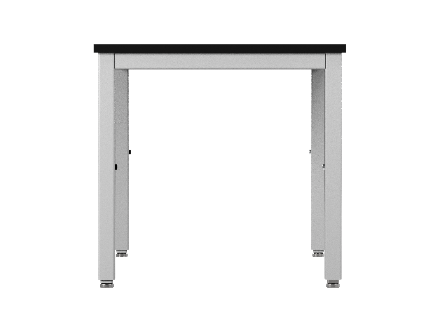 Accu Table Lab Table, Adjustable Height, 48"W x 30"D, Glide Base, Phenolic Top, Off-White Finish