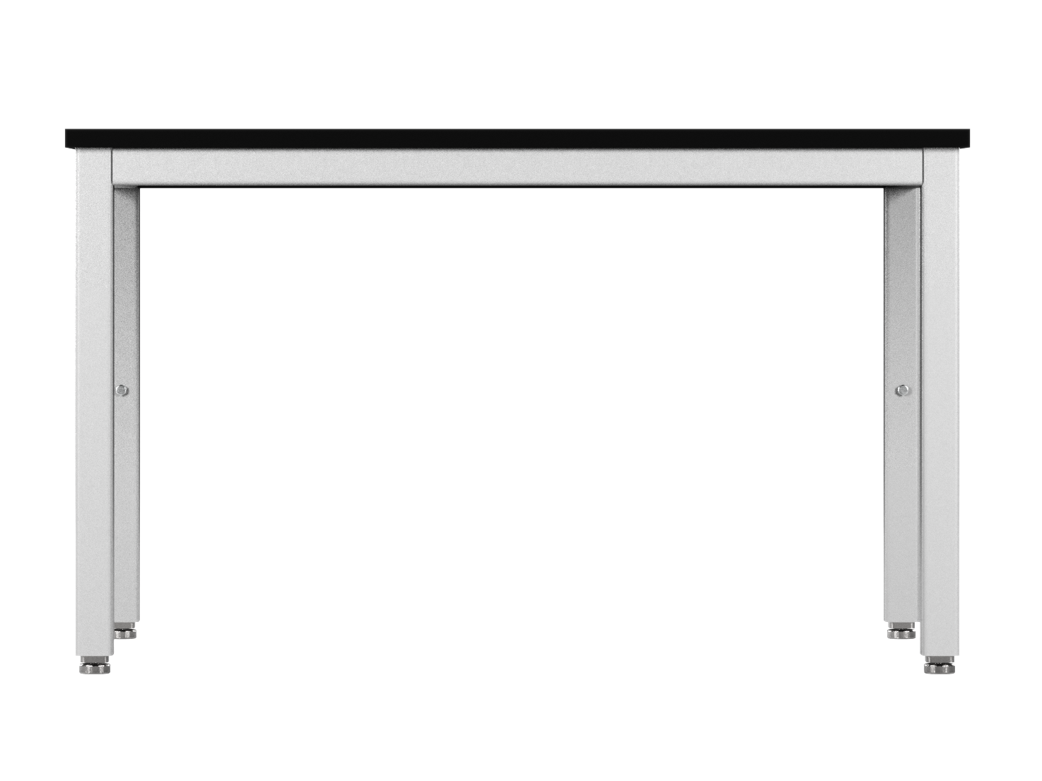 Accu Table Lab Table, Adjustable Height, 48"W x 30"D, Glide Base, Phenolic Top, Off-White Finish