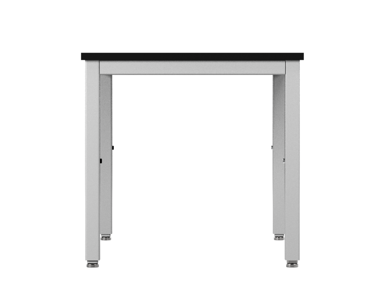 Accu Table Lab Table, Adjustable Height, 48"W x 30"D, Glide Base, Epoxy Top, Off-White Finish