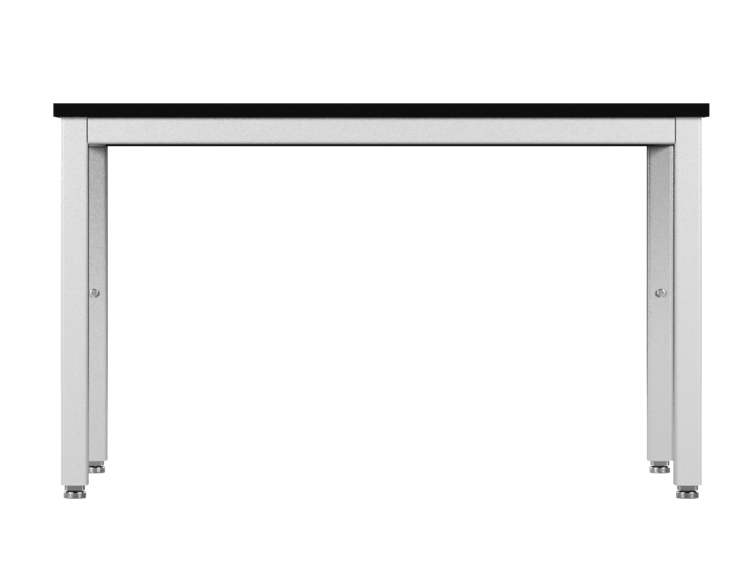Accu Table Lab Table, Adjustable Height, 48"W x 30"D, Glide Base, Epoxy Top, Off-White Finish