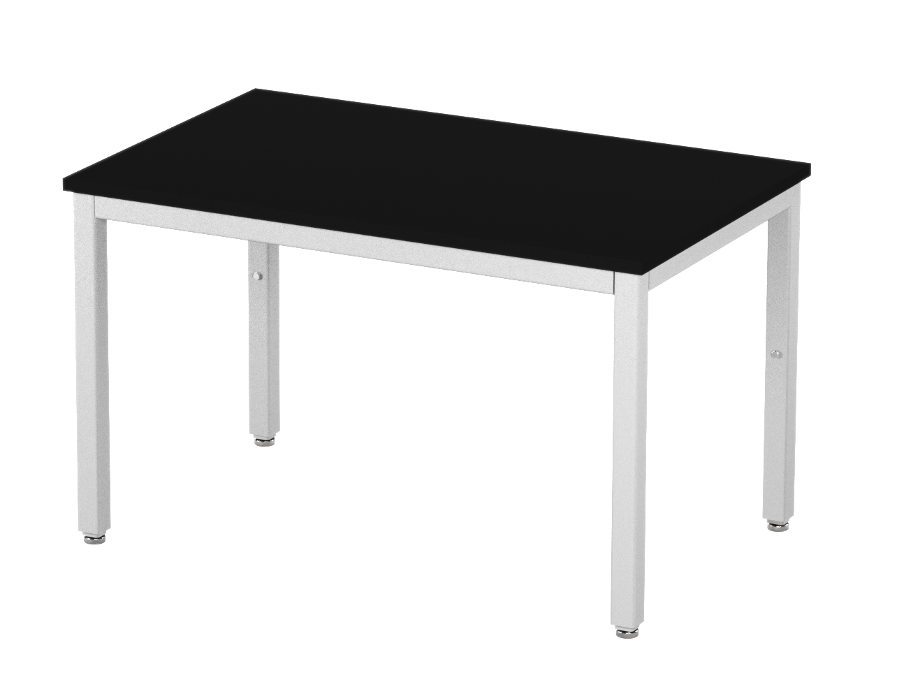Accu Table Lab Table, Adjustable Height, 48"W x 30"D, Glide Base, Epoxy Top, Off-White Finish