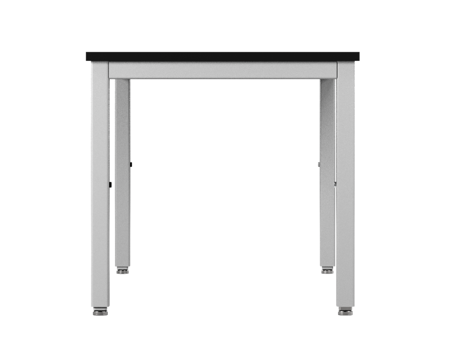 Accu Table Lab Table, Adjustable Height, 60"W x 30"D, Glide Base, Phenolic Top, Off-White Finish