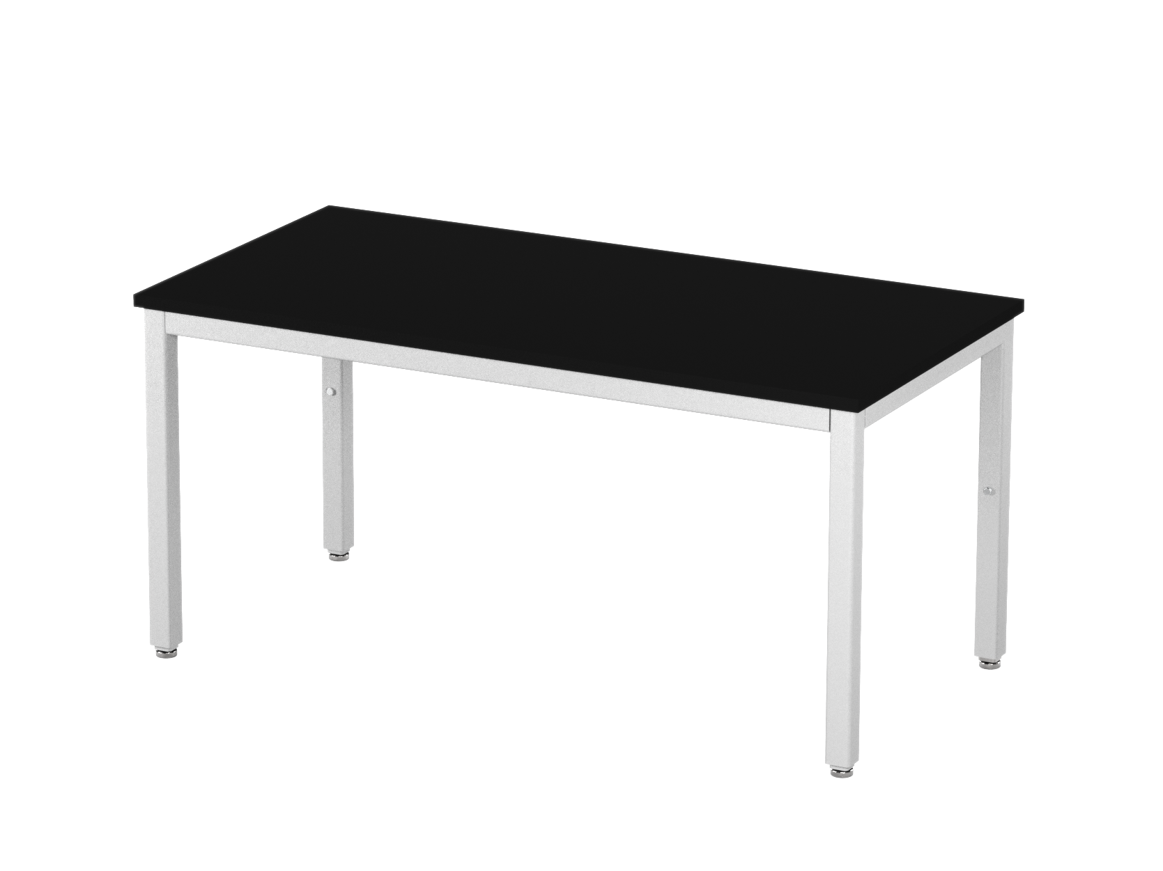 Accu Table Lab Table, Adjustable Height, 60"W x 30"D, Glide Base, Phenolic Top, Off-White Finish