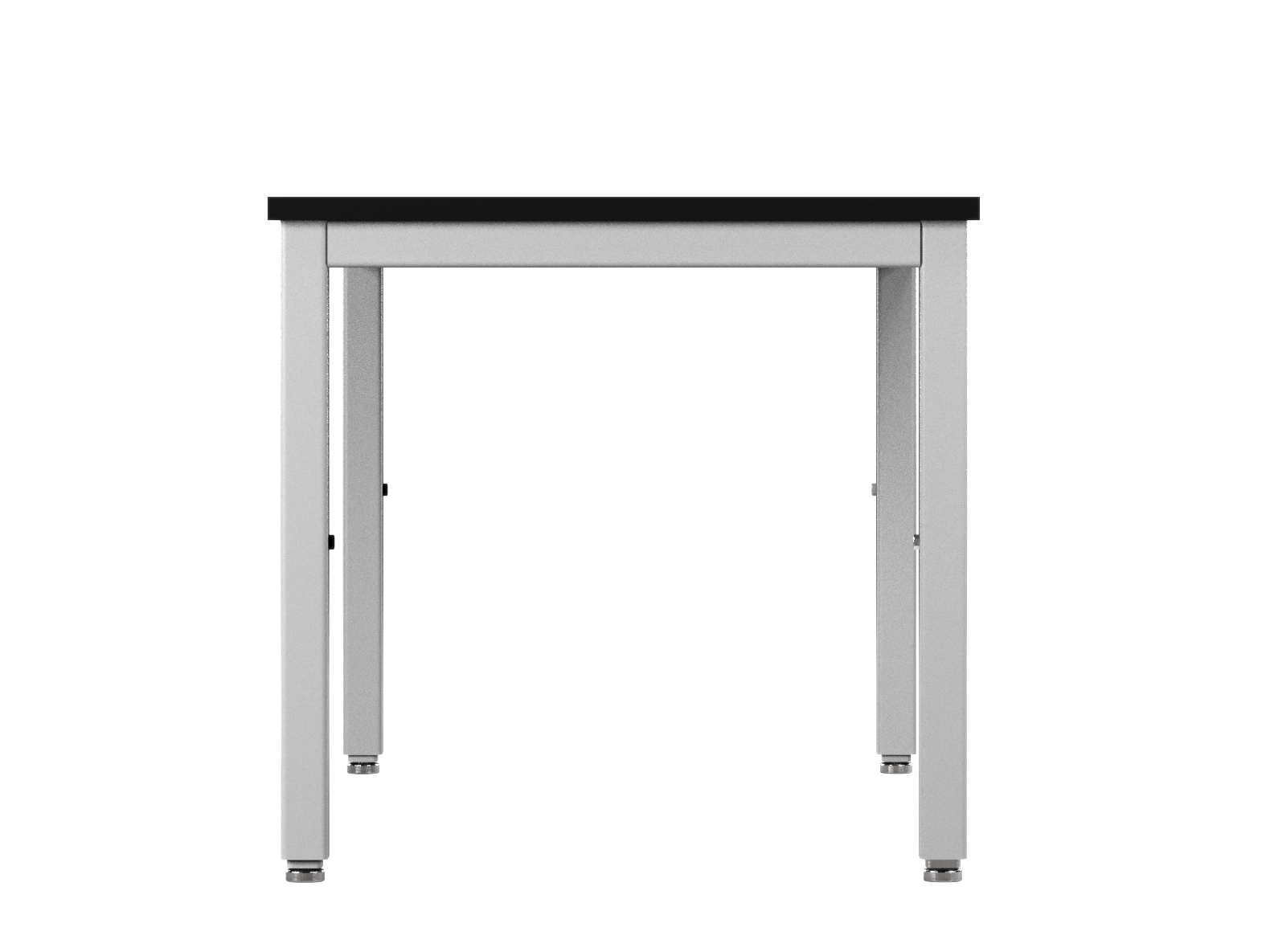 Accu Table Lab Table, Adjustable Height, 60"W x 30"D, Glide Base, Epoxy Top, Off-White Finish