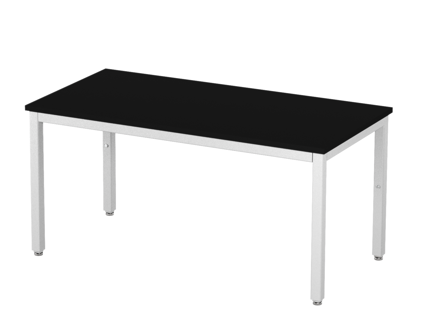 Accu Table Lab Table, Adjustable Height, 60"W x 30"D, Glide Base, Epoxy Top, Off-White Finish