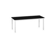Accu Table Lab Table, Adjustable Height, 72"W x 30"D, Glide Base, Phenolic Top, Off-White Finish