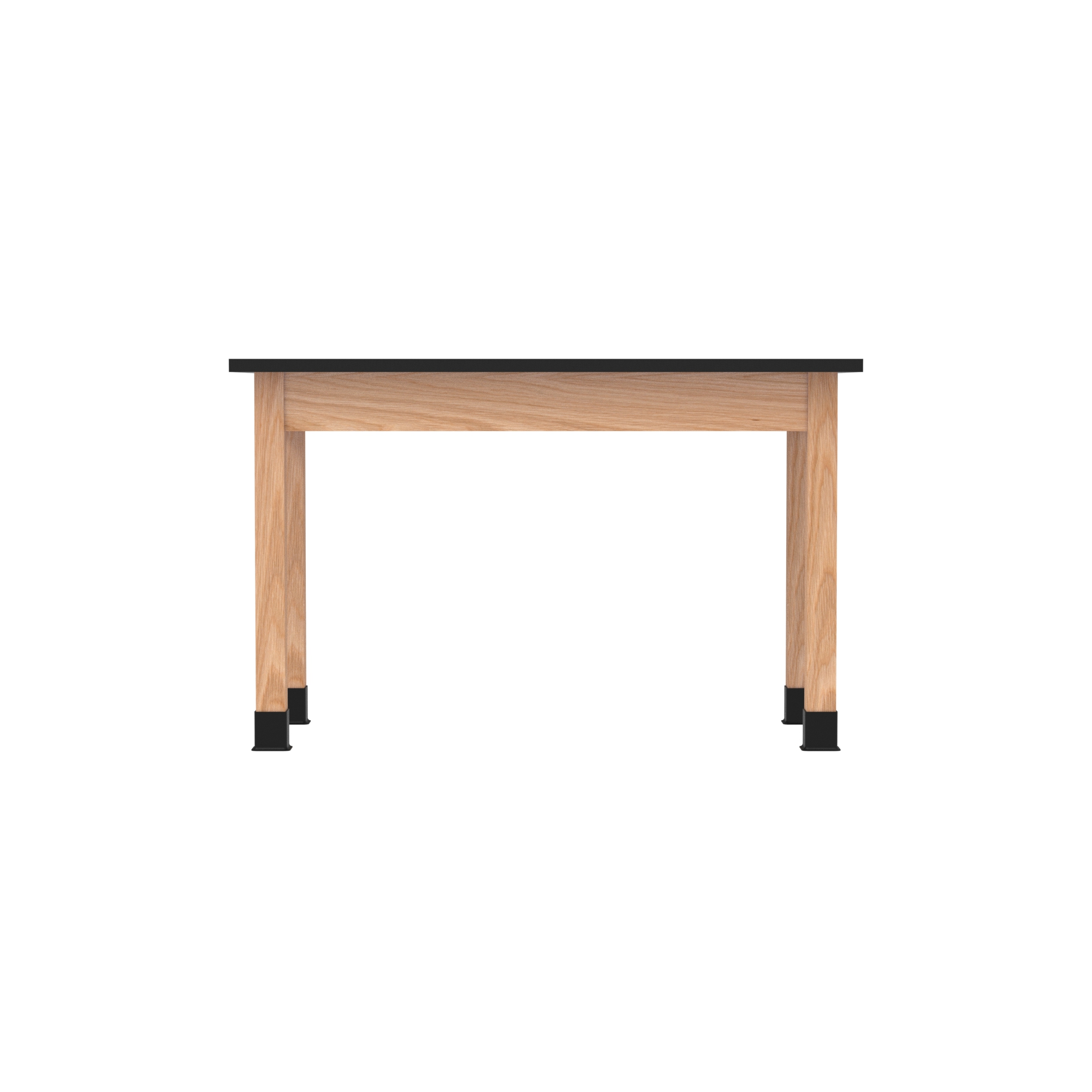 PerpetuLab Wooden Leg Tables with Plain Apron  - Red Oak, Epoxy Resin, 48"W x 24"D x 30"H