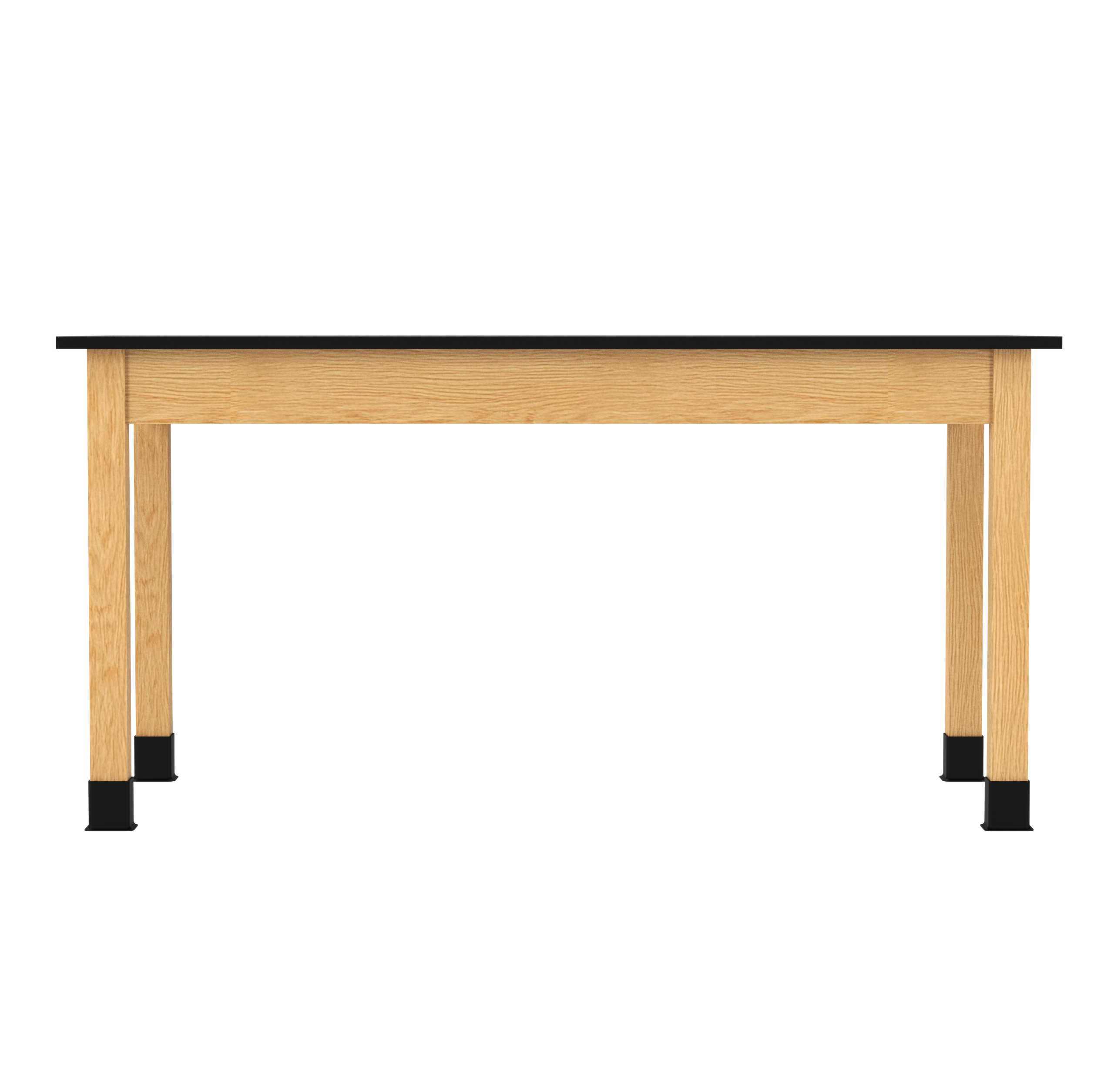 PerpetuLab Wooden Leg Tables with Plain Apron  - Red Oak, Epoxy Resin, 60"W x 30"D x 30"H