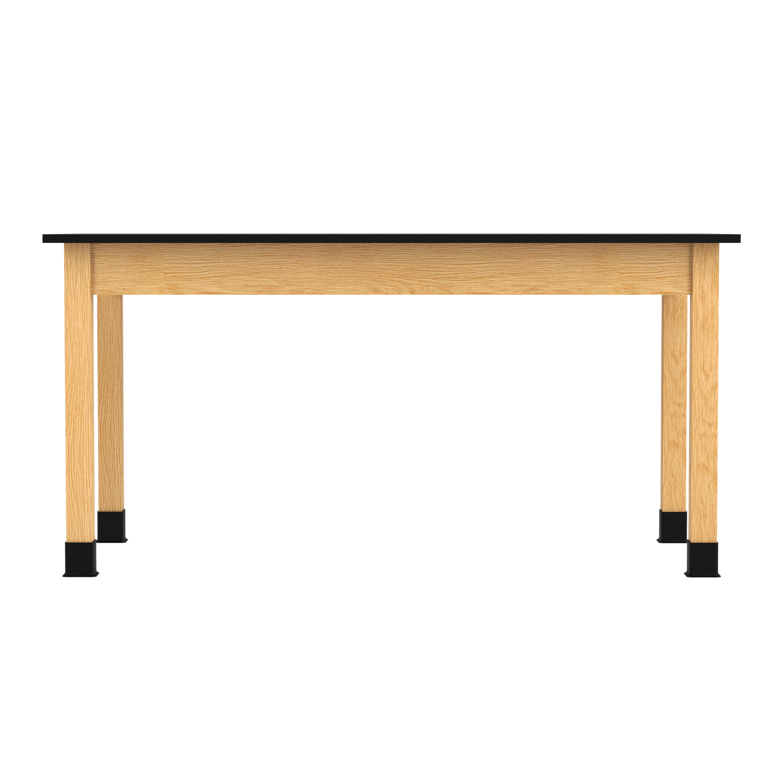 PerpetuLab Wooden Leg Tables with Plain Apron  - Red Oak, Epoxy Resin, 60"W x 30"D x 36"H