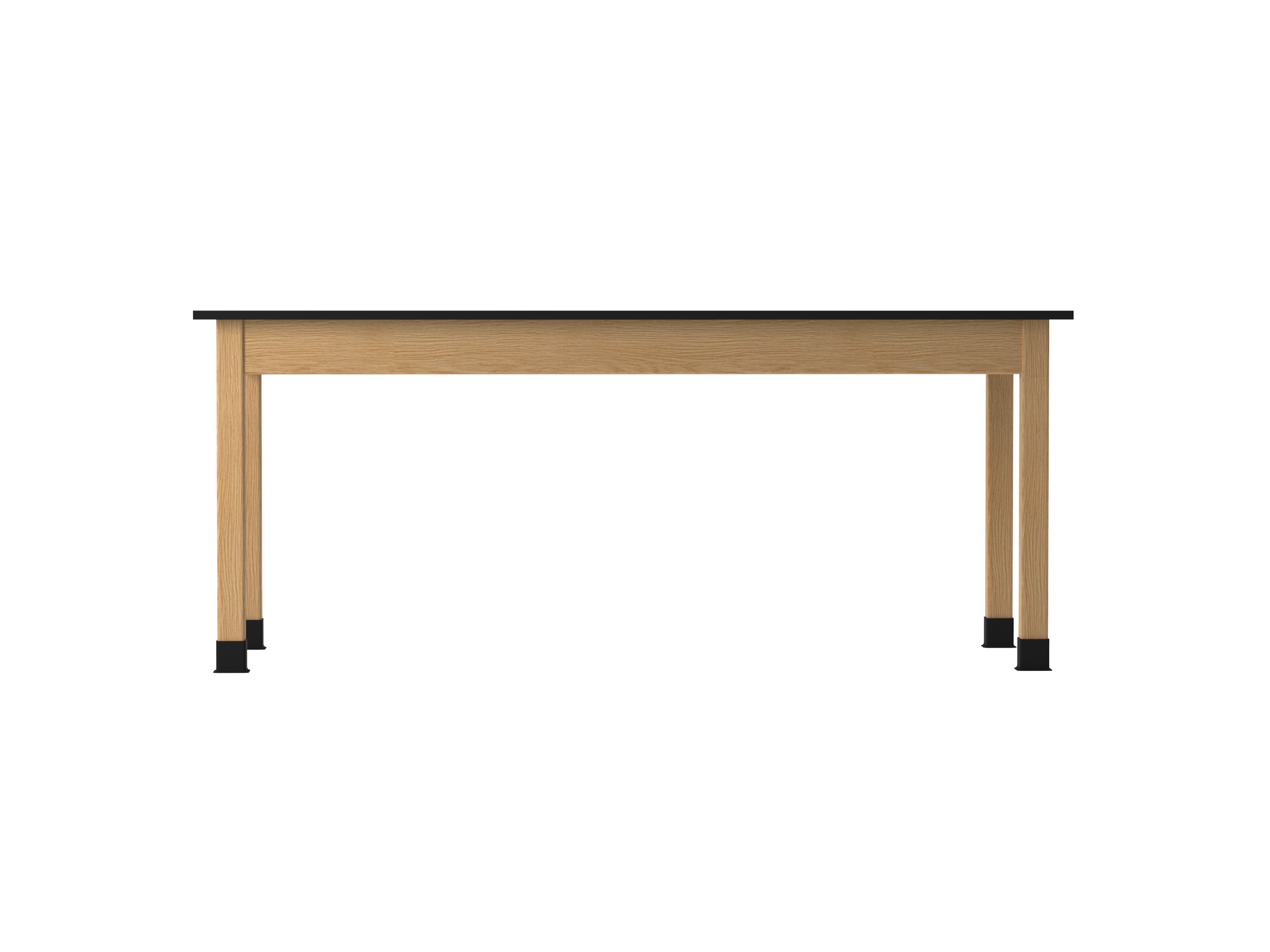 PerpetuLab Wooden Leg Tables with Plain Apron  - Red Oak, Epoxy Resin, 72"W x 30"D x 30"H