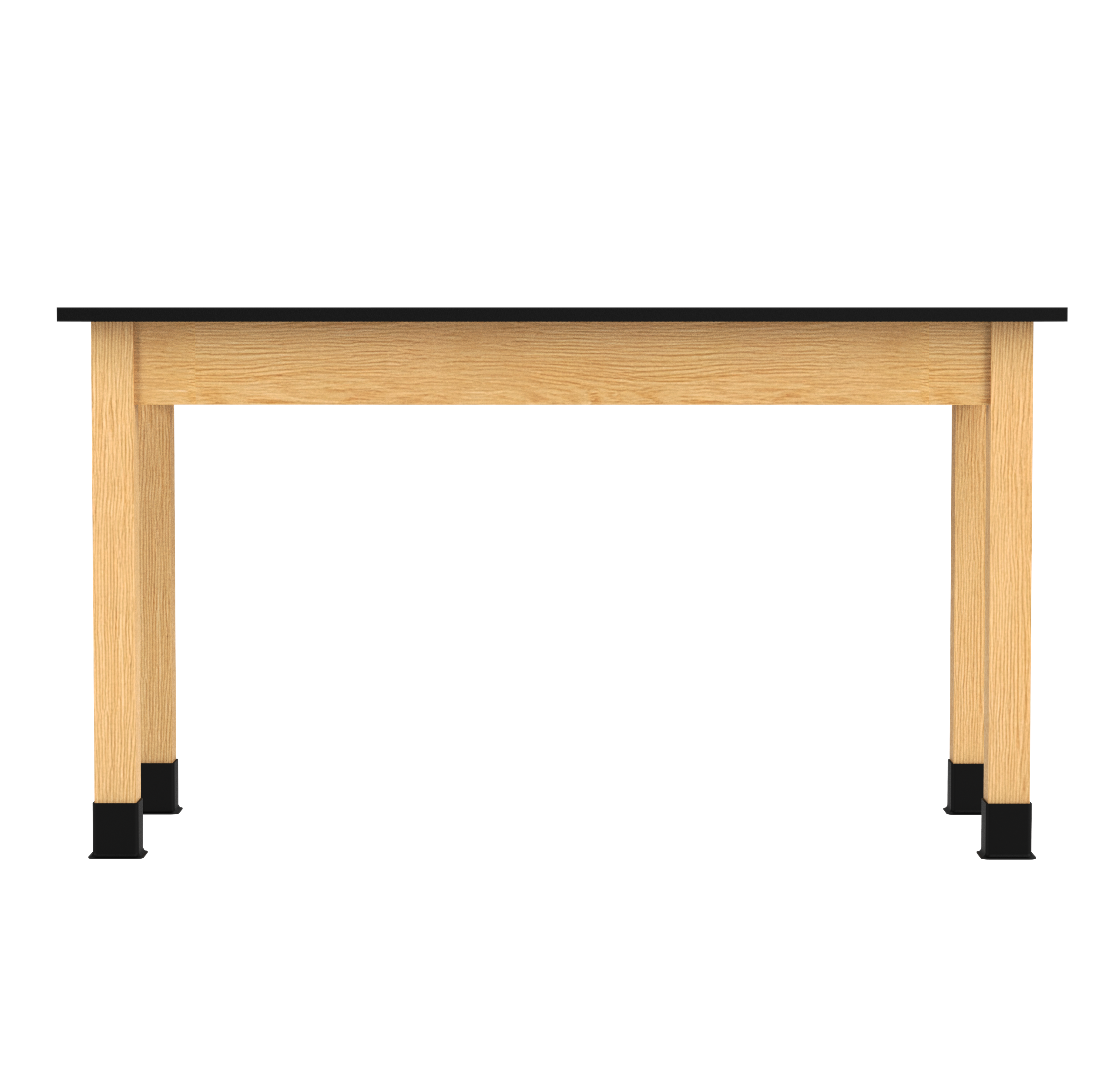 PerpetuLab Wooden Leg Tables with Plain Apron  - Red Oak, Epoxy Resin, 54"W x 24"D x 30"H
