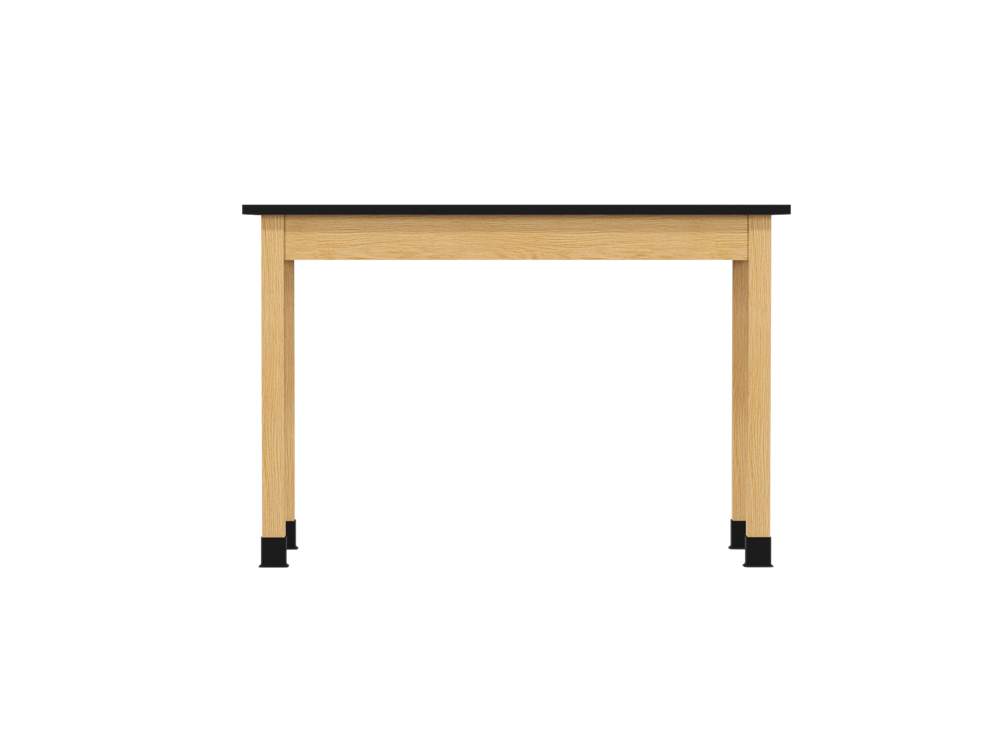 PerpetuLab Wooden Leg Tables with Plain Apron  - Red Oak, Epoxy Resin, 54"W x 24"D x 36"H
