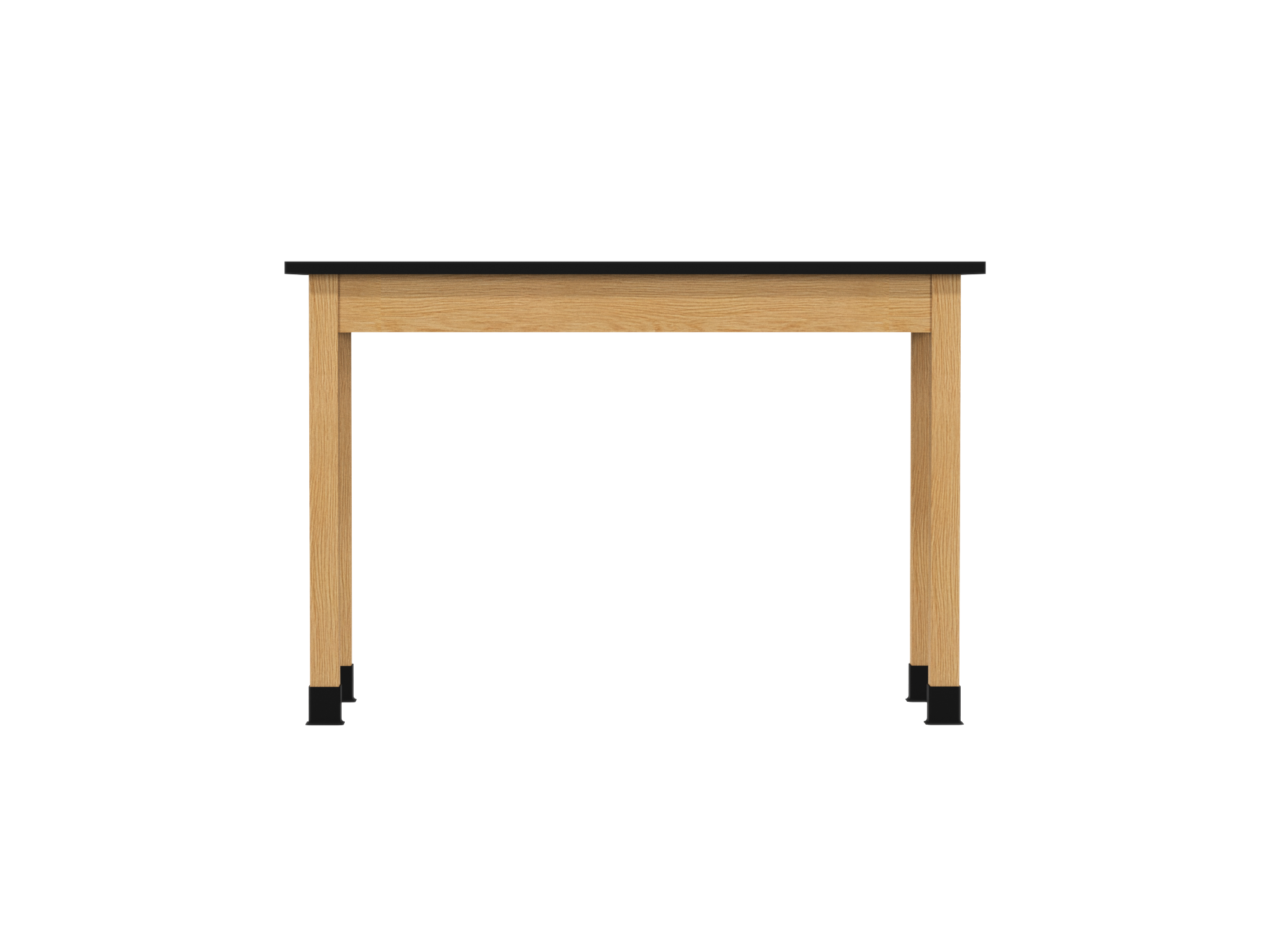 PerpetuLab Wooden Leg Tables with Plain Apron  - Red Oak, Epoxy Resin, 54"W x 24"D x 36"H