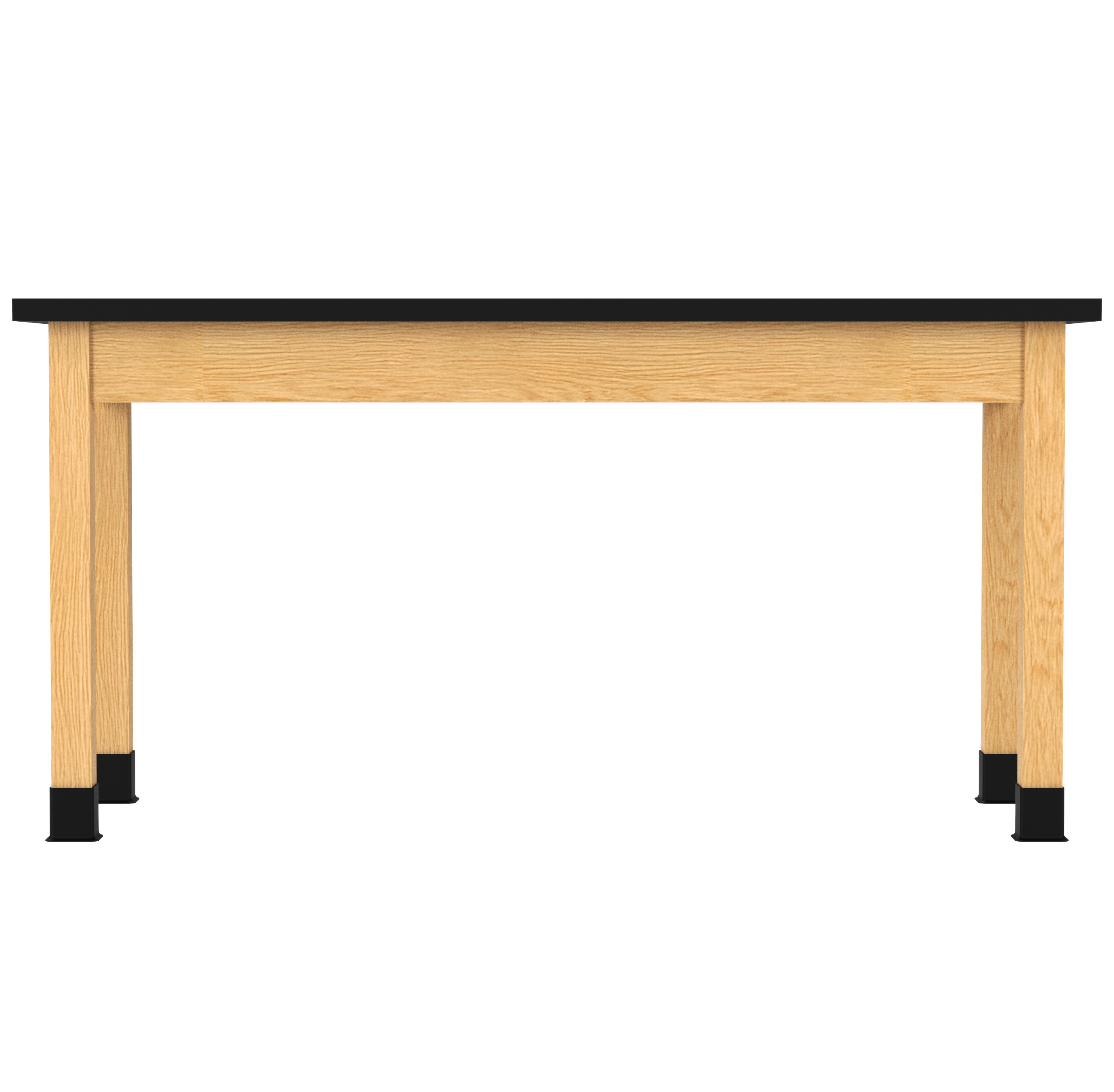 PerpetuLab Wooden Leg Tables with Plain Apron  - Red Oak, Epoxy Resin, 60"W x 24"D x 30"H