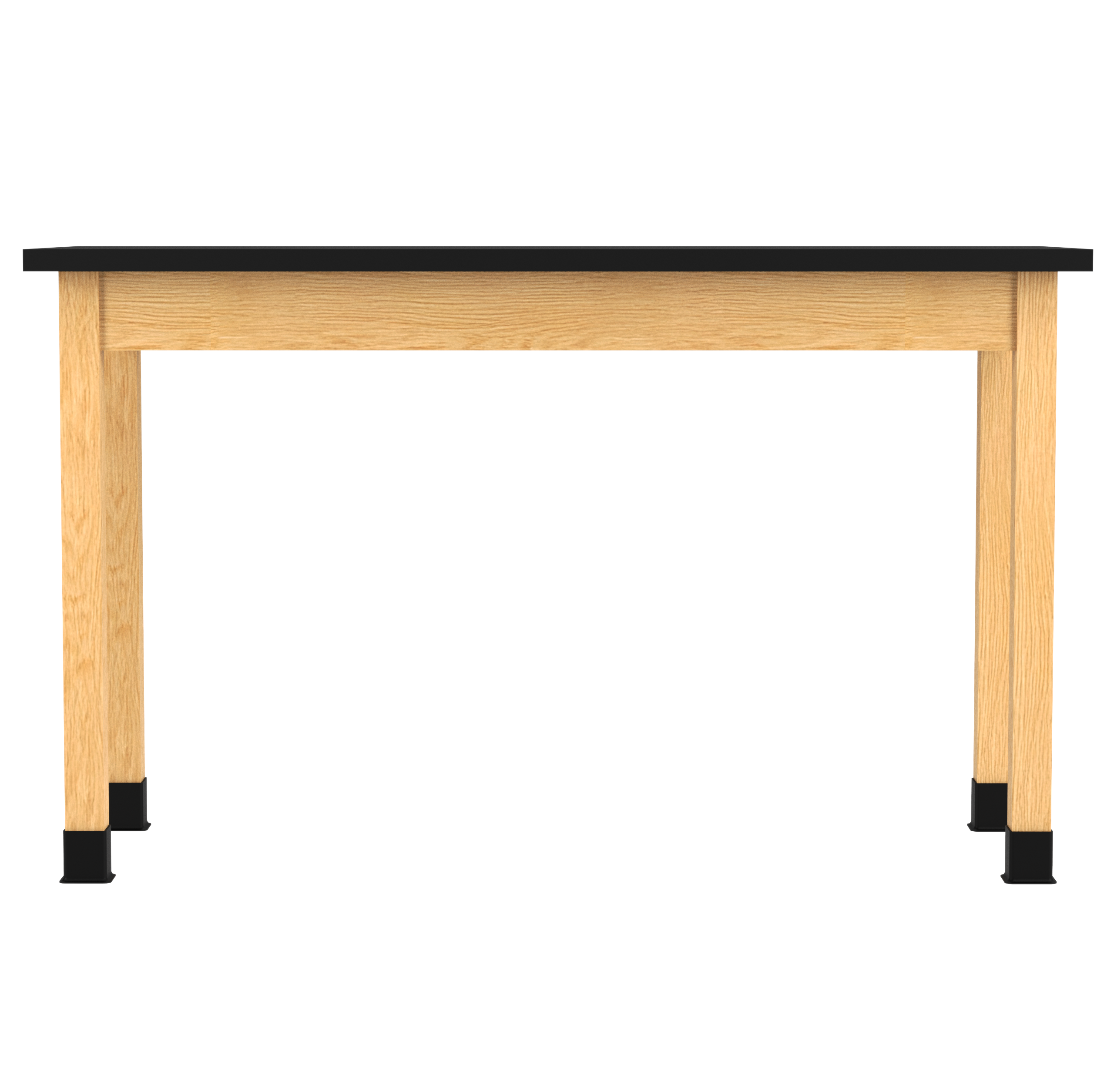 PerpetuLab Wooden Leg Tables with Plain Apron  - Red Oak, Epoxy Resin, 60"W x 24"D x 36"H
