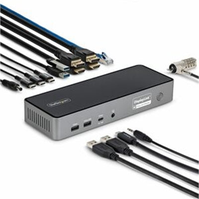 StarTech.com Triple-Monitor USB-C Docking Station with 140W Laptop Charging