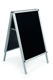 MasterVision Black Wet Erase Sign Board 47"x24", Aluminum Frame