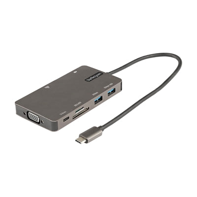 Startech.com C Multiport Adapter  Hdmi 4k 30hz or Vga Travel Dock  5gbps 3.0 Hub (a / C Ports)  100w Delivery  SD/microsd Slot  Gbe  12  (30cm) Long A