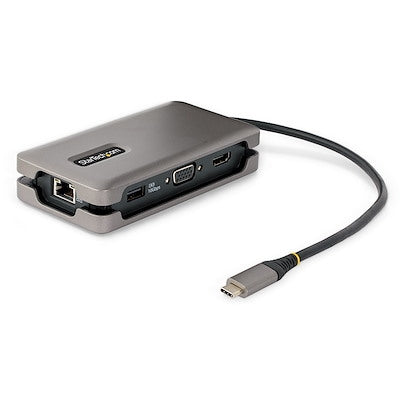 StarTech.com - StarTech USB-C Multiport Adapter HDMI/VGA - 4K 60Hz - 3-Port USB Hub DKT31CVHPD3