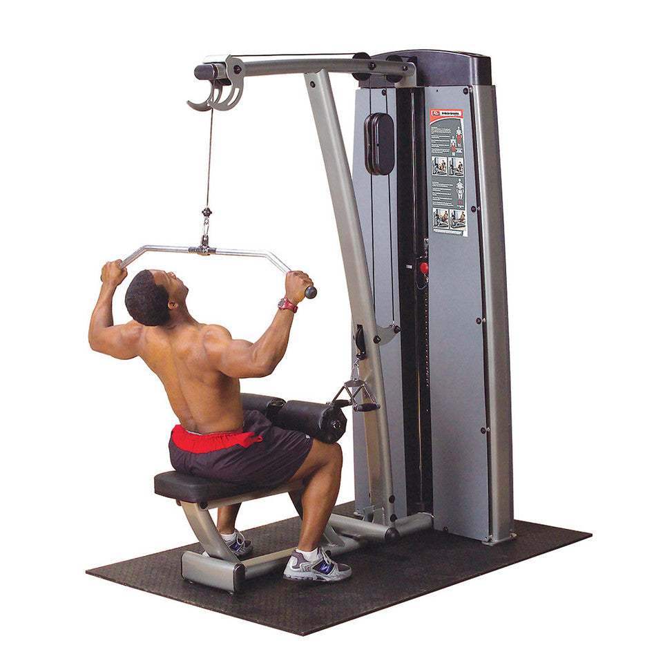 Dual Lat/Row-Machine, Freestanding 210Lb Stack